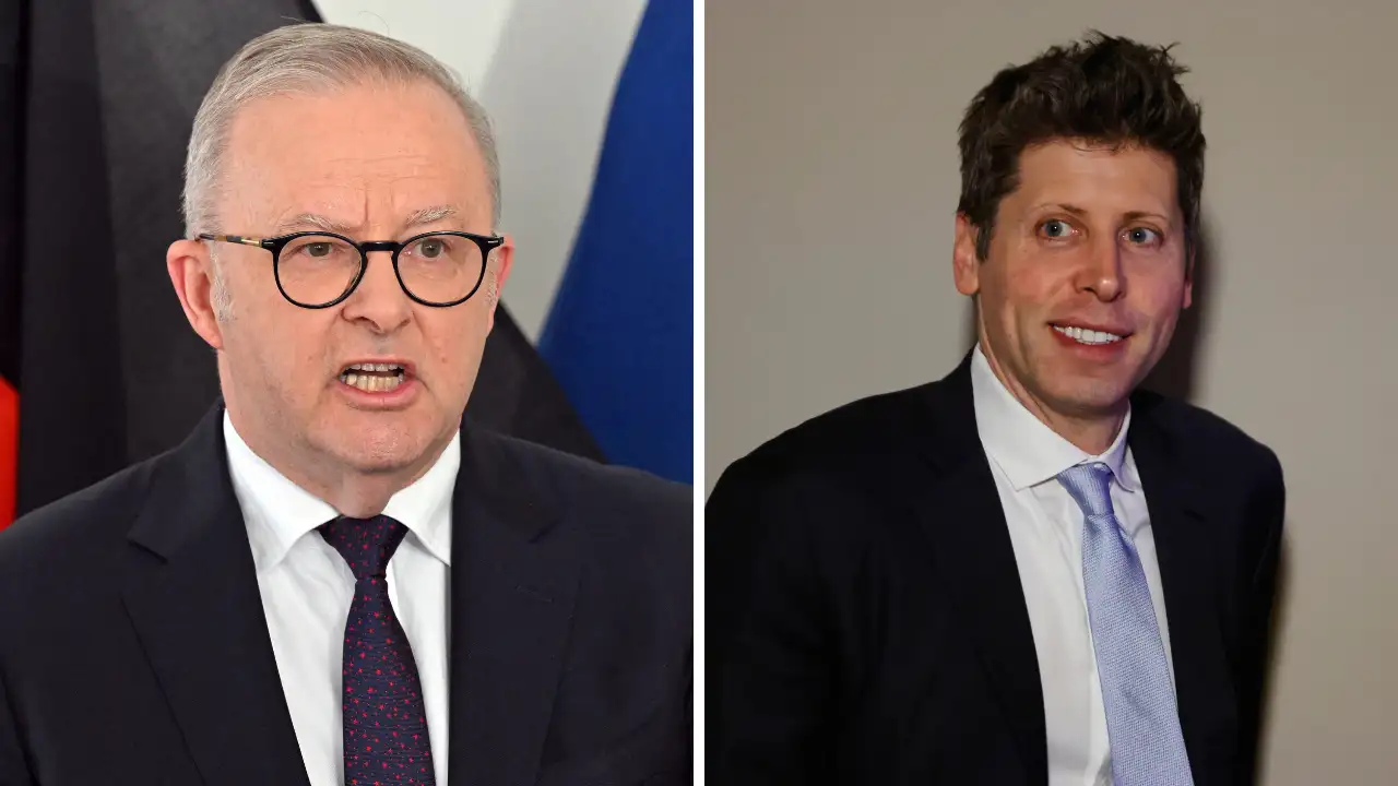 Australia's PM Albanese Anthony and OpenAI CEO Sam Altman